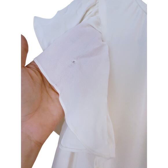 LoveShackFancy Ivory Ruffle Maxi Dress Small Soft Cottagecore Coquette Bridal - Picture 6 of 10